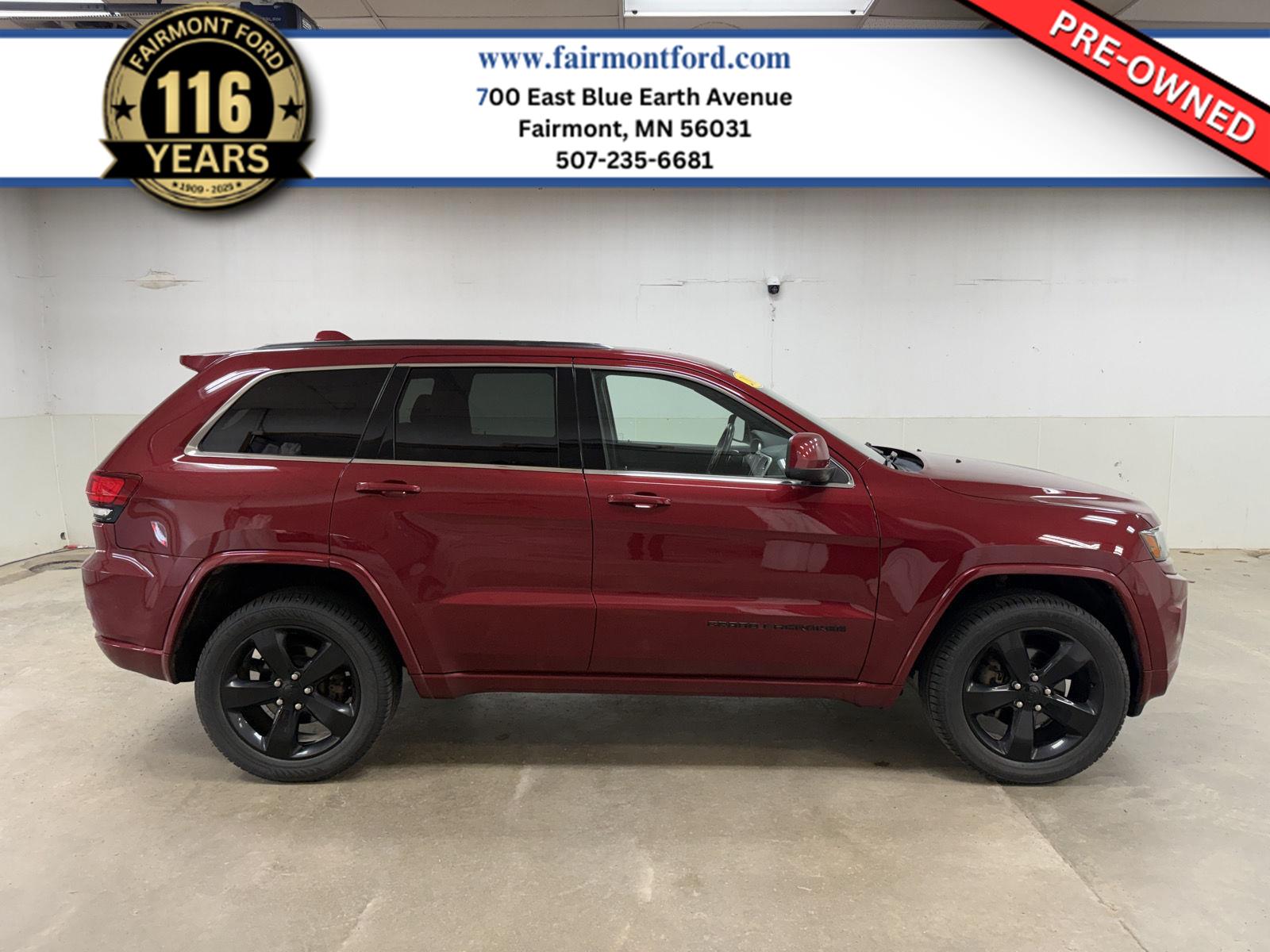 Deep Cherry Red Crystal Pearlcoat 2015 Jeep Grand Cherokee SUV / Crossover Four-Wheel Drive 8-Speed Automatic