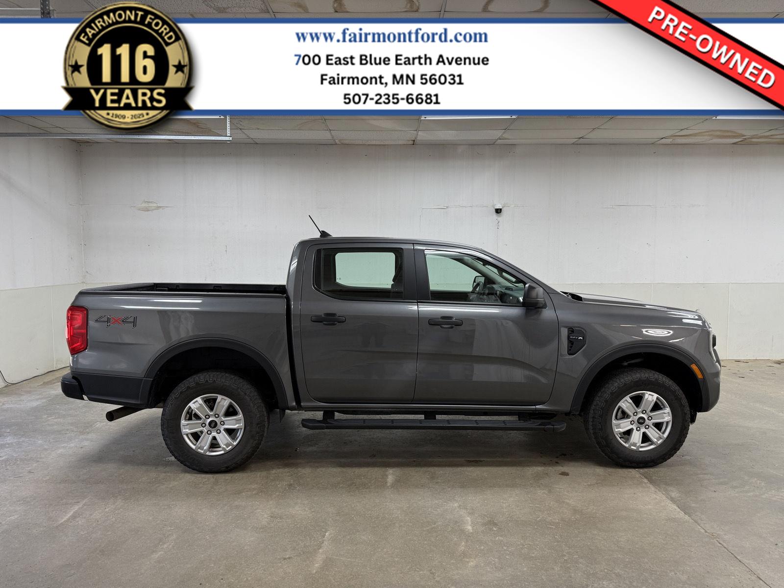 Carbonized Gray Metallic 2024 Ford Ranger Pickup Truck Four-Wheel Drive Automatic