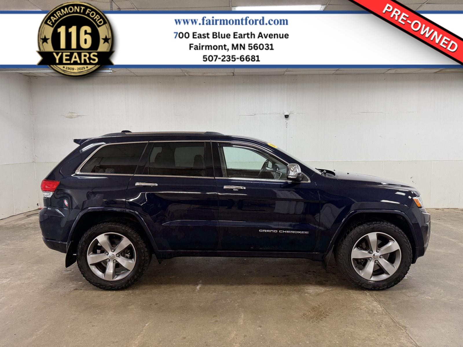 True Blue Pearlcoat 2014 Jeep Grand Cherokee SUV / Crossover Four-Wheel Drive 8-Speed Automatic
