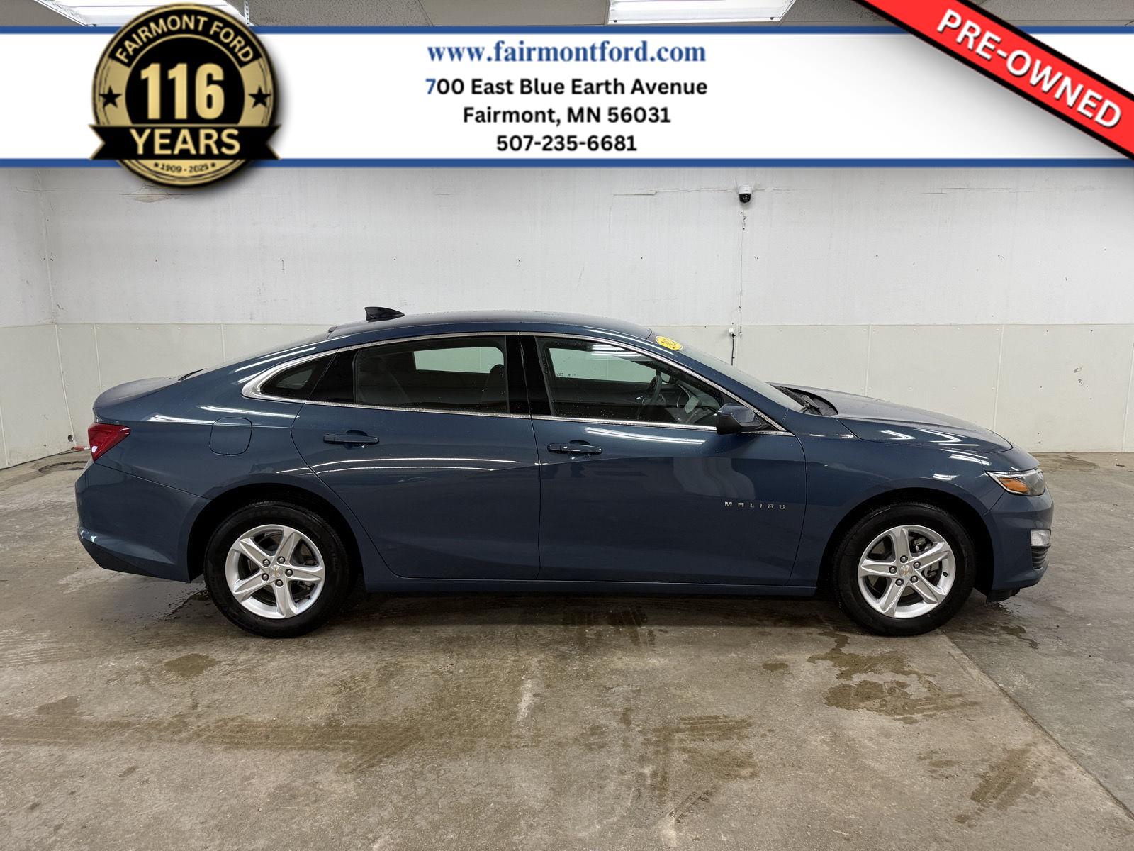 Lakeshore Blue Metallic 2024 Chevrolet Malibu Sedan Front-Wheel Drive Continuously Variable Transmission