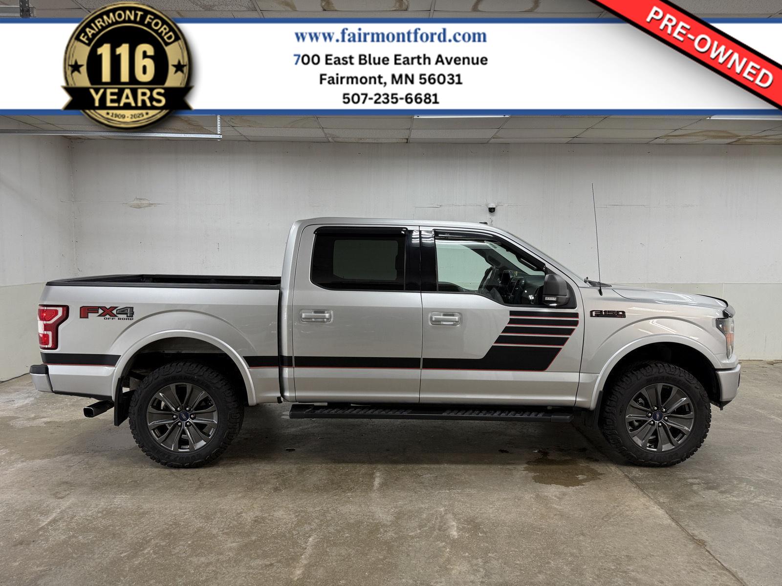 Silver 2018 Ford F-150 Pickup Truck  