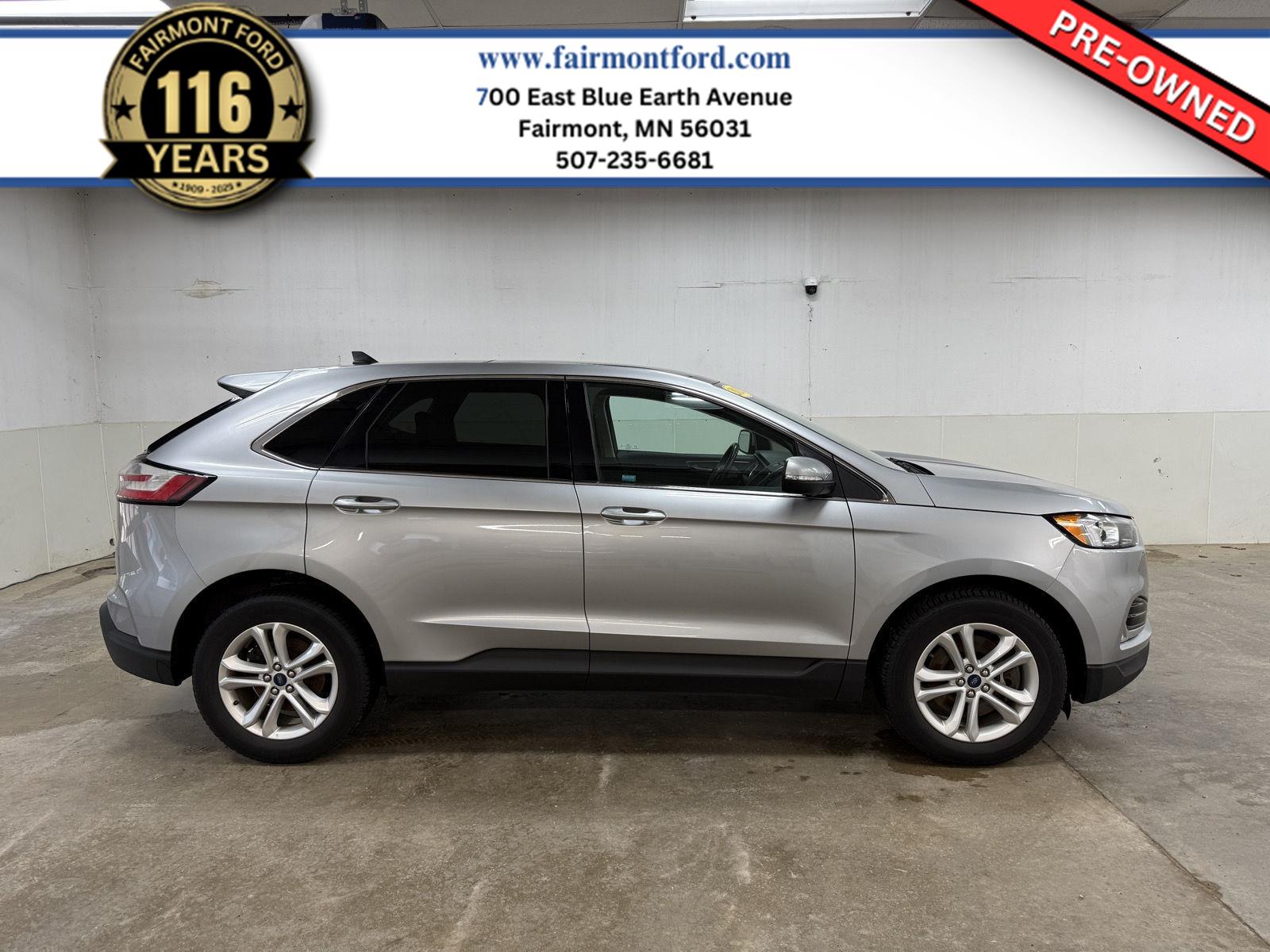 Iconic Silver Metallic 2020 Ford Edge SUV / Crossover All-Wheel Drive 8-Speed Automatic
