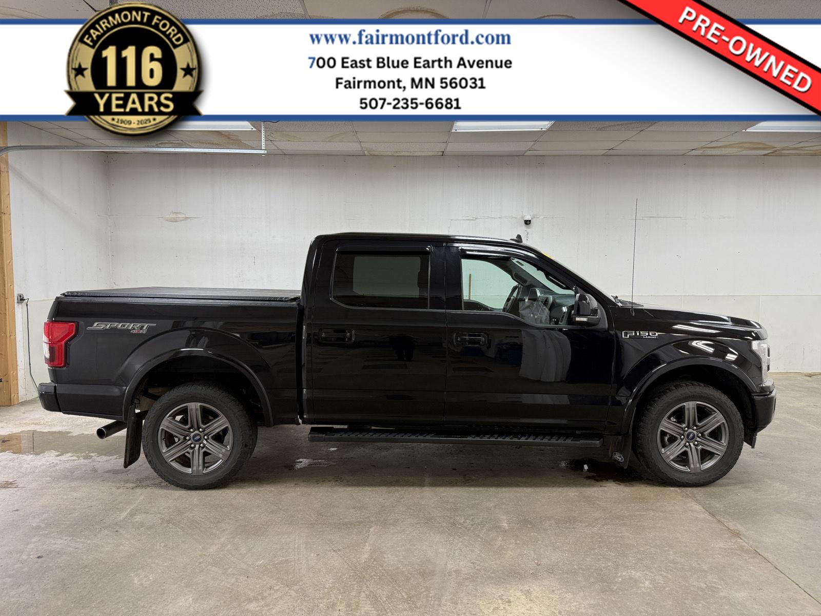 Agate Black Metallic 2020 Ford F-150 Pickup Truck Four-Wheel Drive Automatic