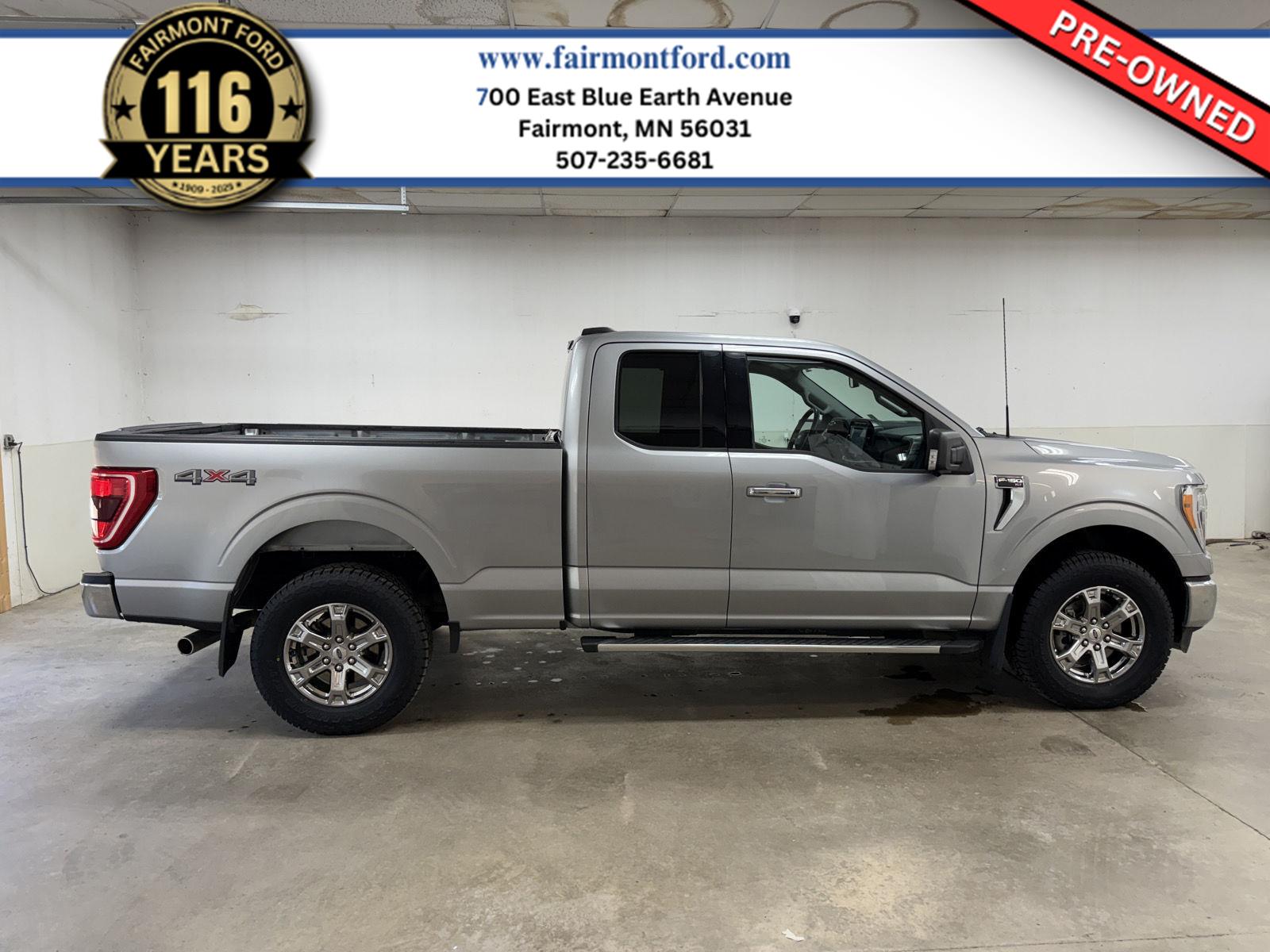 Iconic Silver Metallic 2023 Ford F-150 Pickup Truck Four-Wheel Drive Automatic
