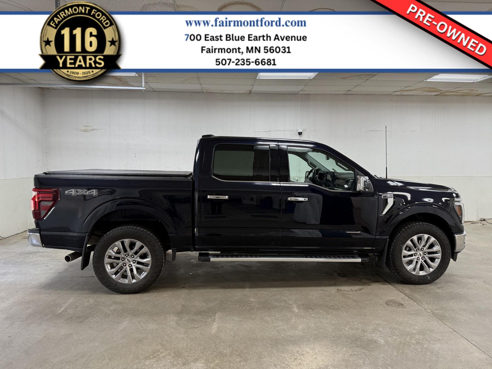 Antimatter Blue Metallic 2024 Ford F-150 Pickup Truck Four-Wheel Drive Automatic