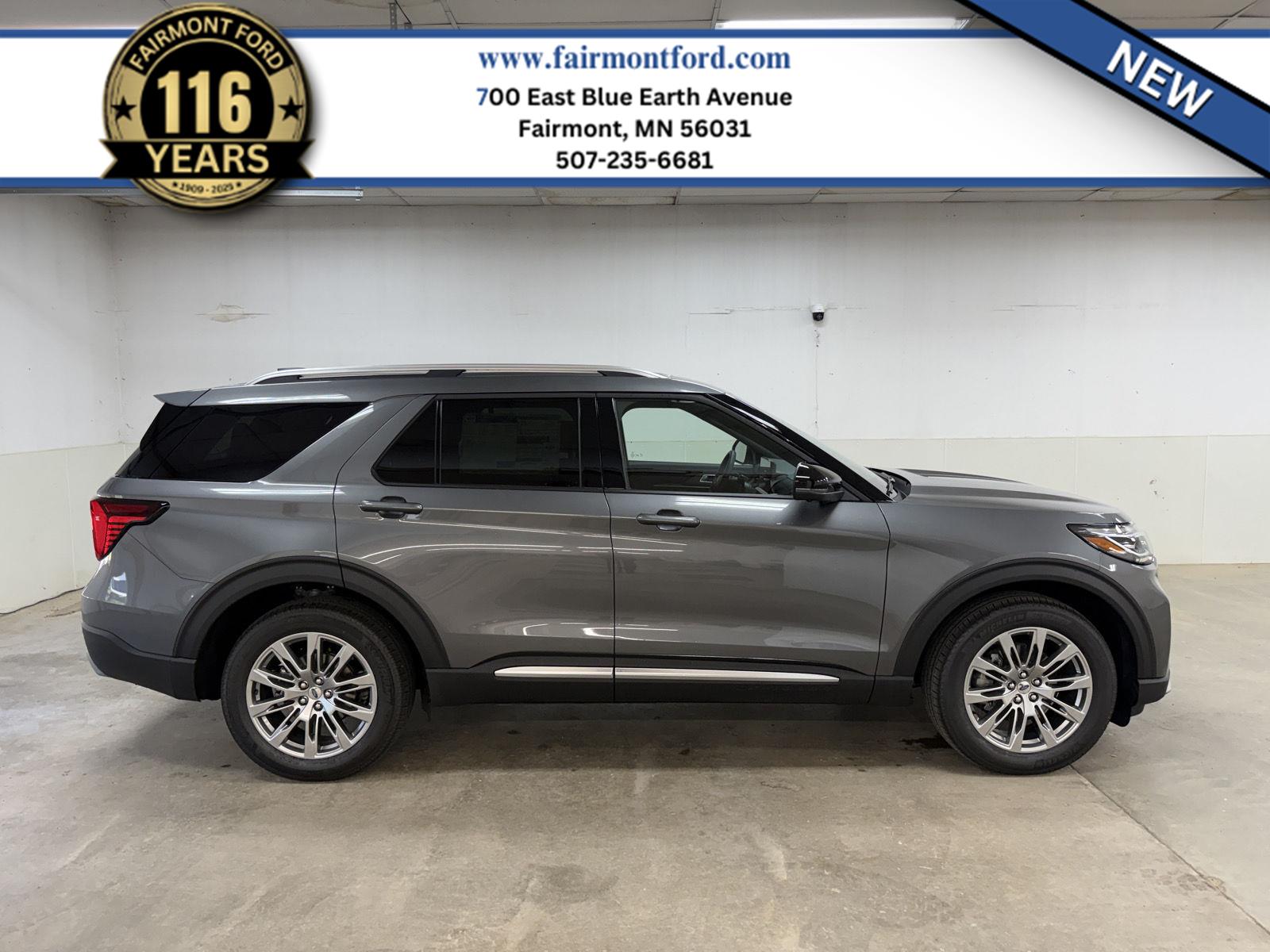 Carbonized Gray Metallic 2026 Ford Explorer SUV / Crossover All-Wheel Drive Automatic