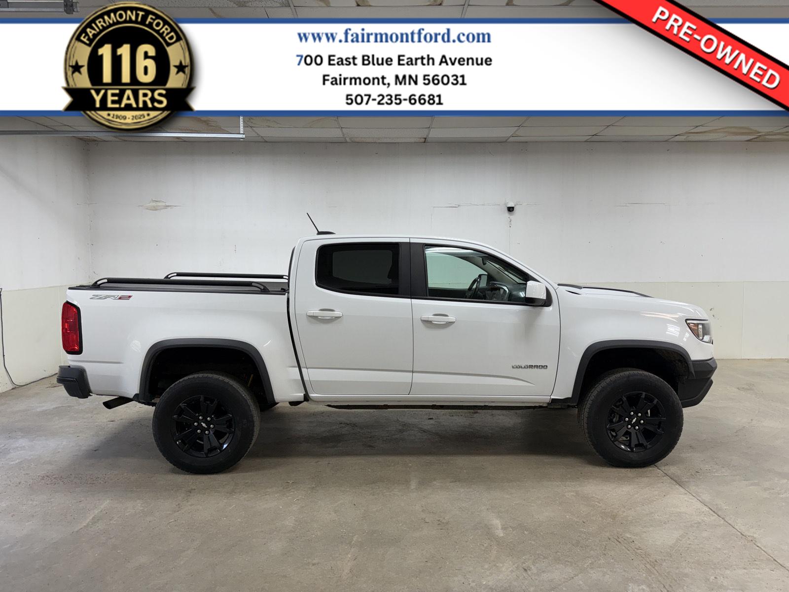 Summit White 2018 Chevrolet Colorado Pickup Truck Four-Wheel Drive 8-Speed Automatic