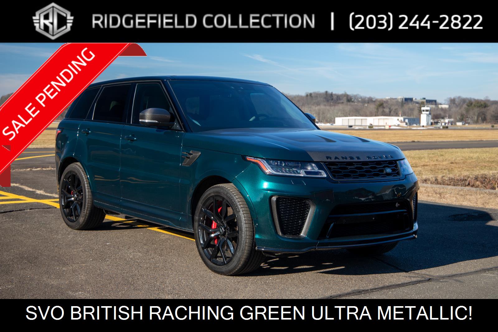 British Racing Green 2022 Land Rover Range Rover Sport SVR Carbon Edition AWD SUV / Crossover All-Wheel Drive Automatic