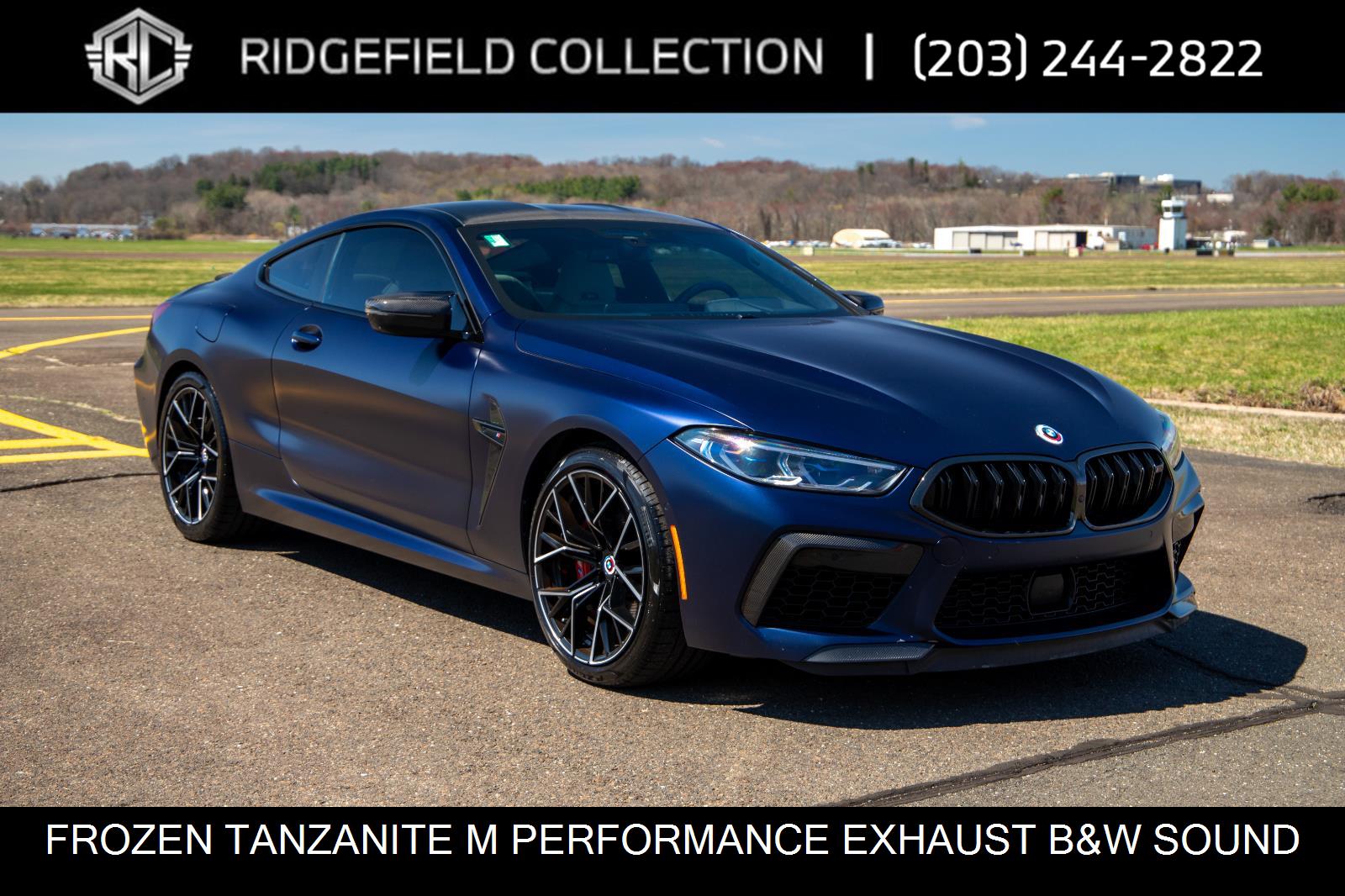 Individual Frozen Tanzanite Blue Metallic 2023 BMW M8 Coupe All-Wheel Drive Automatic