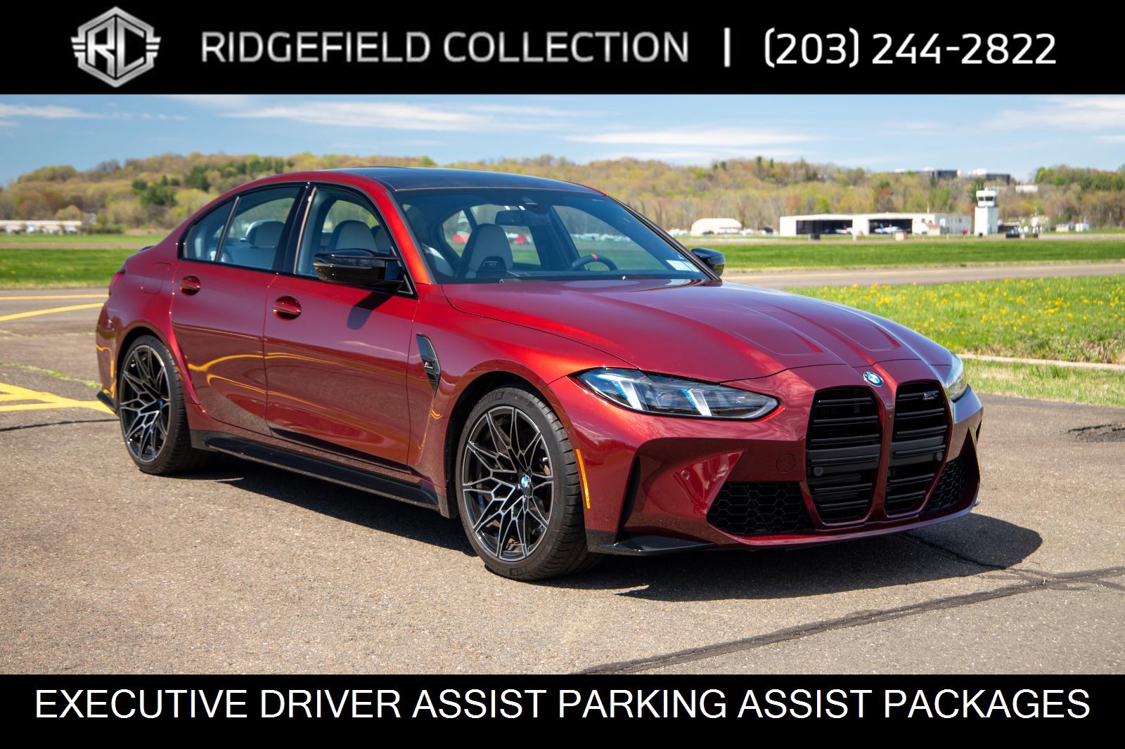 Aventurin Red Metallic 2025 BMW M3 Competition RWD Sedan Rear-Wheel Drive Automatic