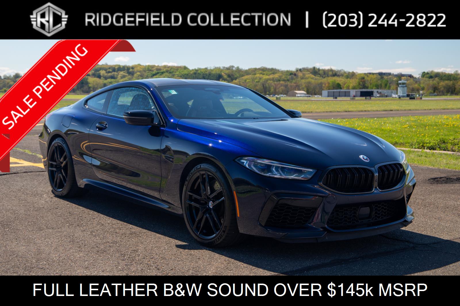 Tanzanite Blue II Metallic 2023 BMW M8 Coupe All-Wheel Drive Automatic