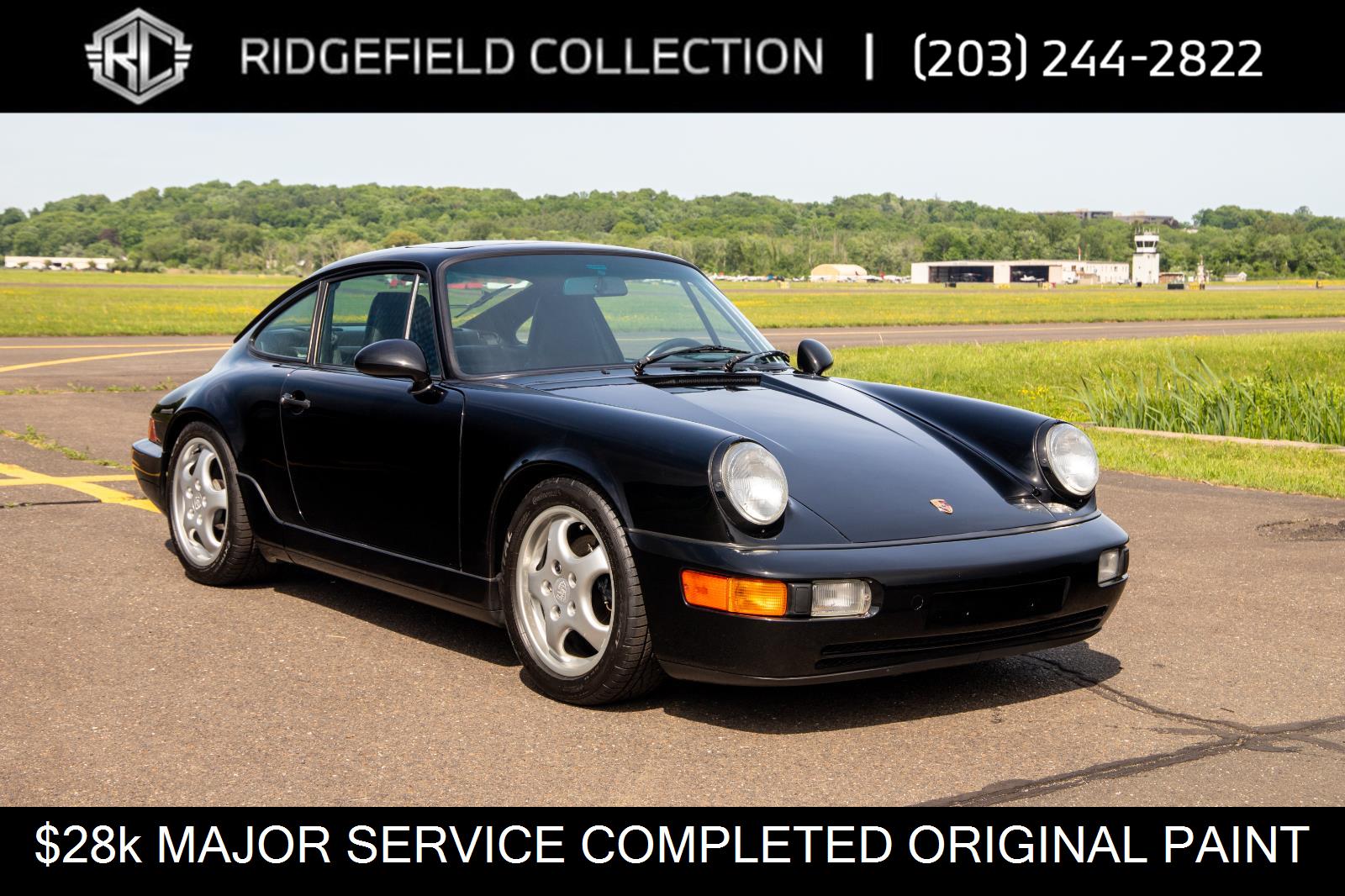 Black 1990 Porsche 911 Coupe  Manual