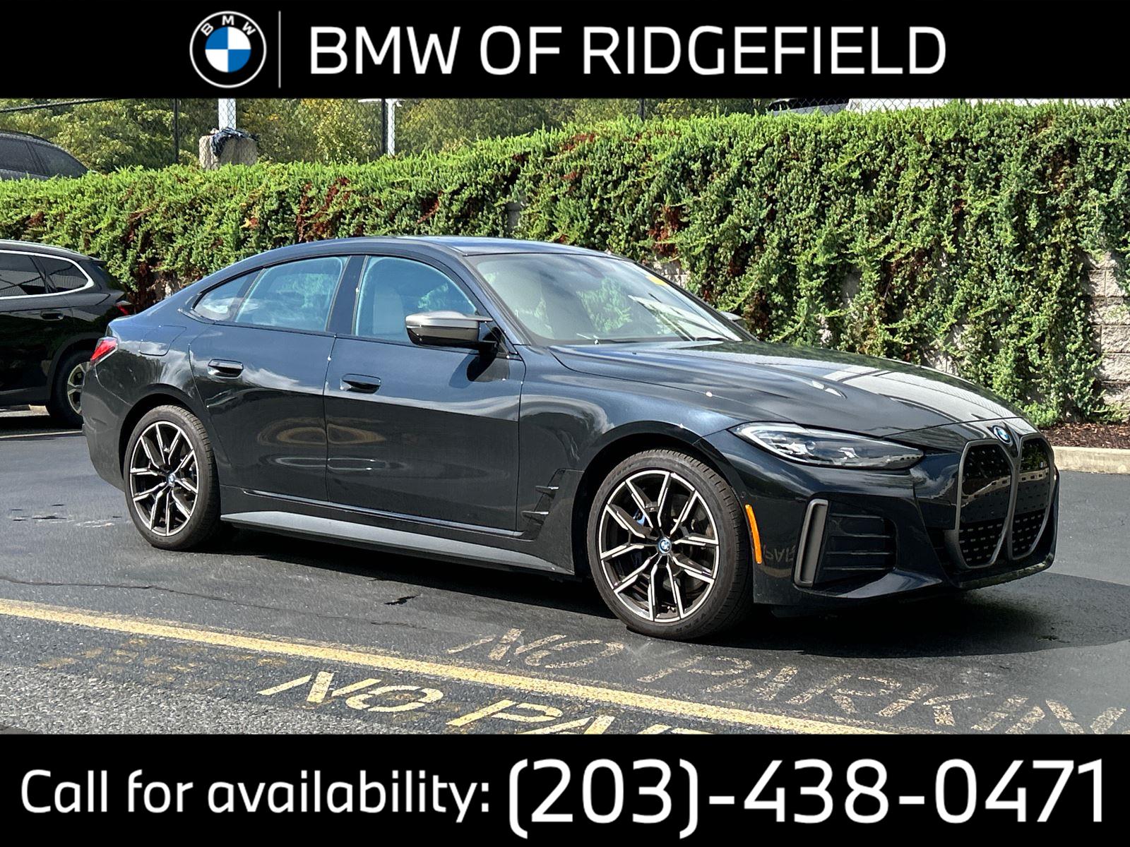 Black Sapphire Metallic 2024 BMW i4 M50 Gran Coupe AWD Sedan All-Wheel Drive Automatic