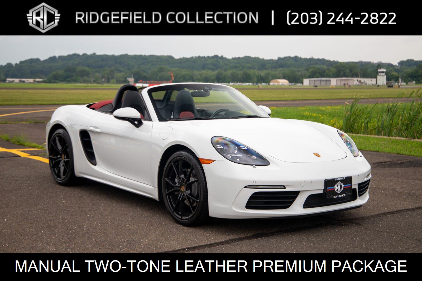 White 2021 Porsche 718 Boxster Convertible Rear-Wheel Drive 6-Speed Manual