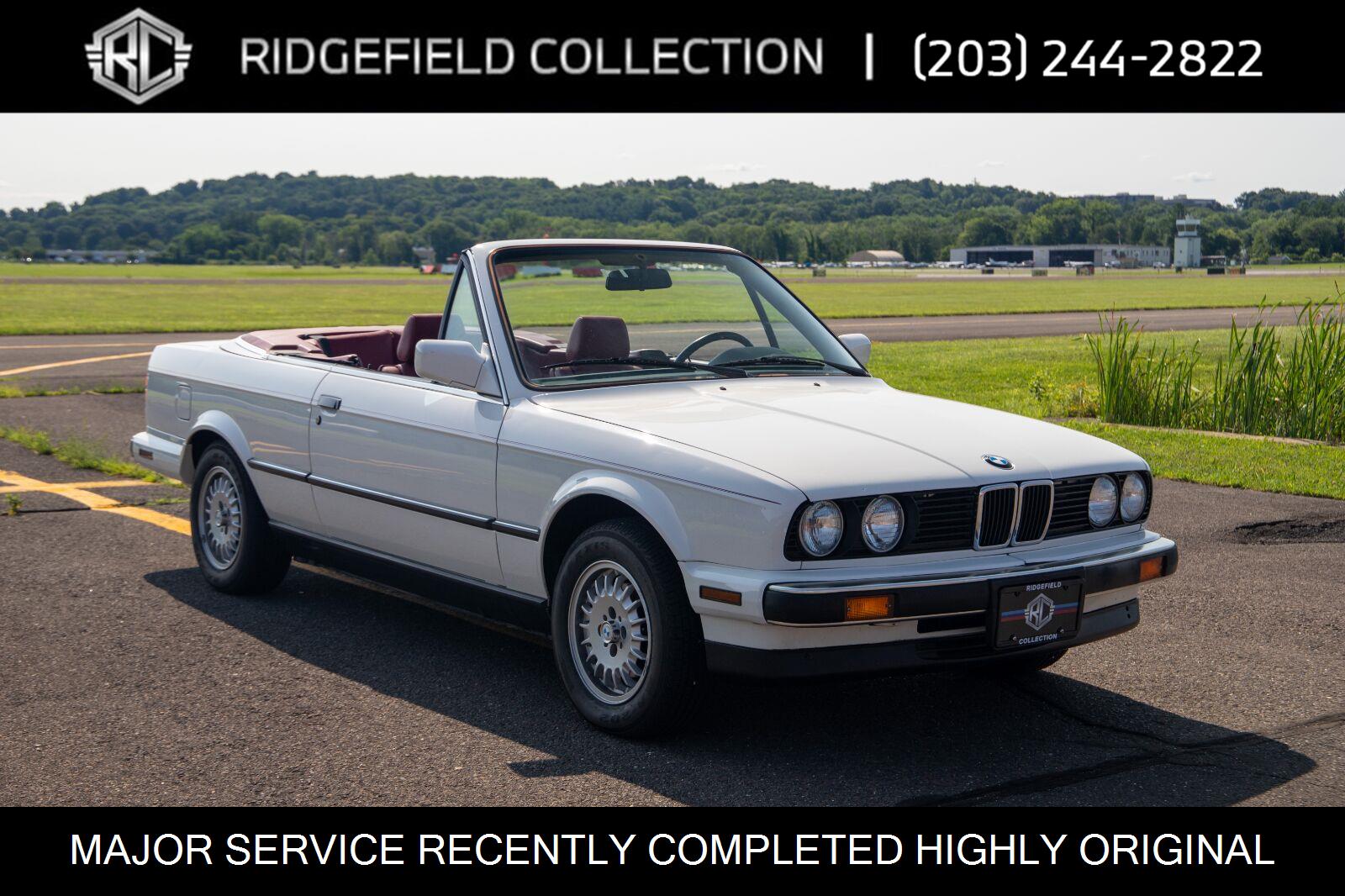 White 1990 BMW 3 Series Convertible Rear-Wheel Drive