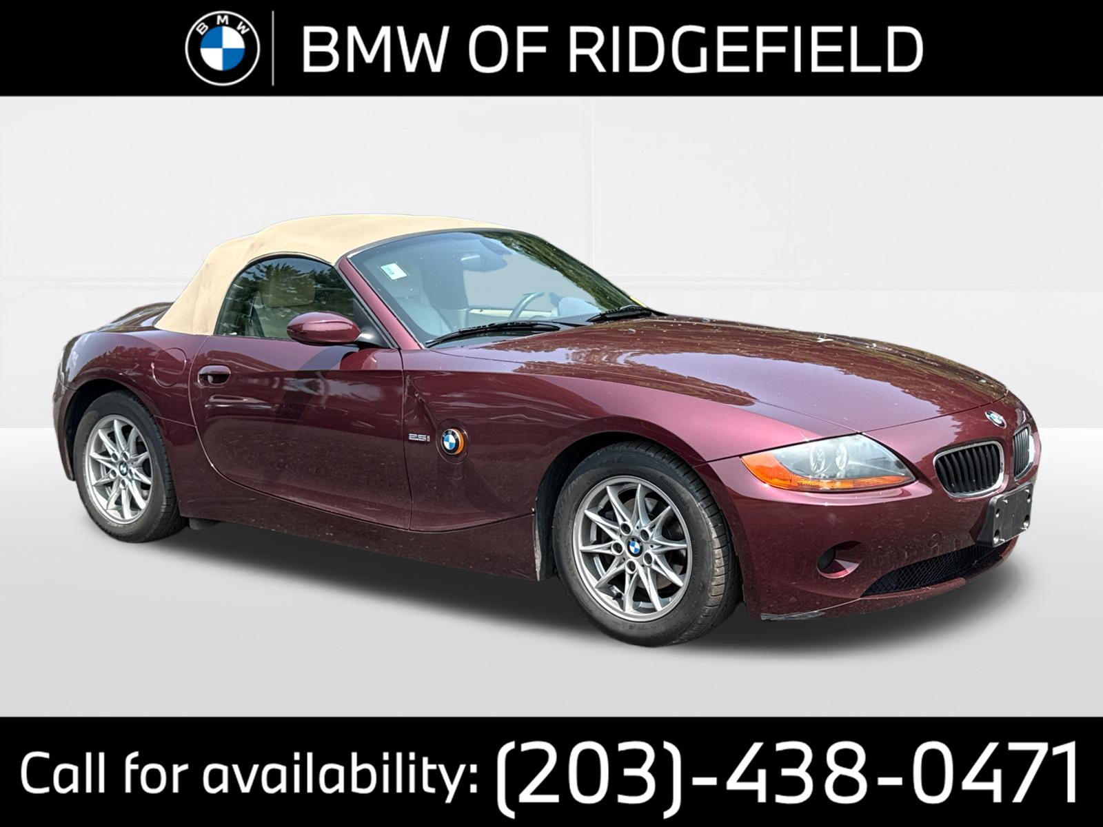 Red 2003 BMW Z4 Convertible Rear-Wheel Drive 5-Speed Dual Clutch