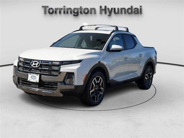 Atlas White 2025 Hyundai Santa Cruz Pickup Truck All-Wheel Drive Automatic
