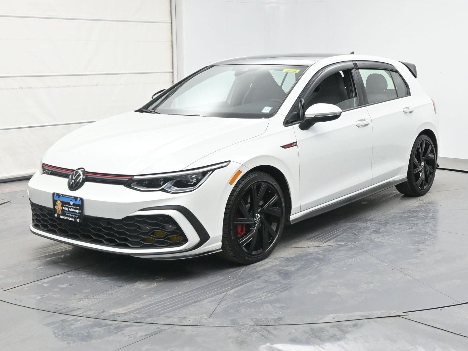 Opal White Pearl 2023 Volkswagen Golf GTI Hatchback Front-Wheel Drive Automatic