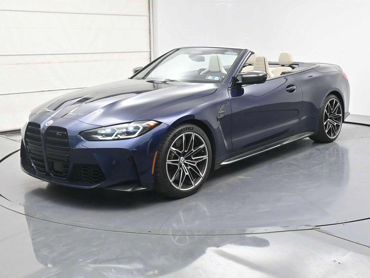 Tanzanite Blue II Metallic 2023 BMW M4 Convertible All-Wheel Drive Automatic