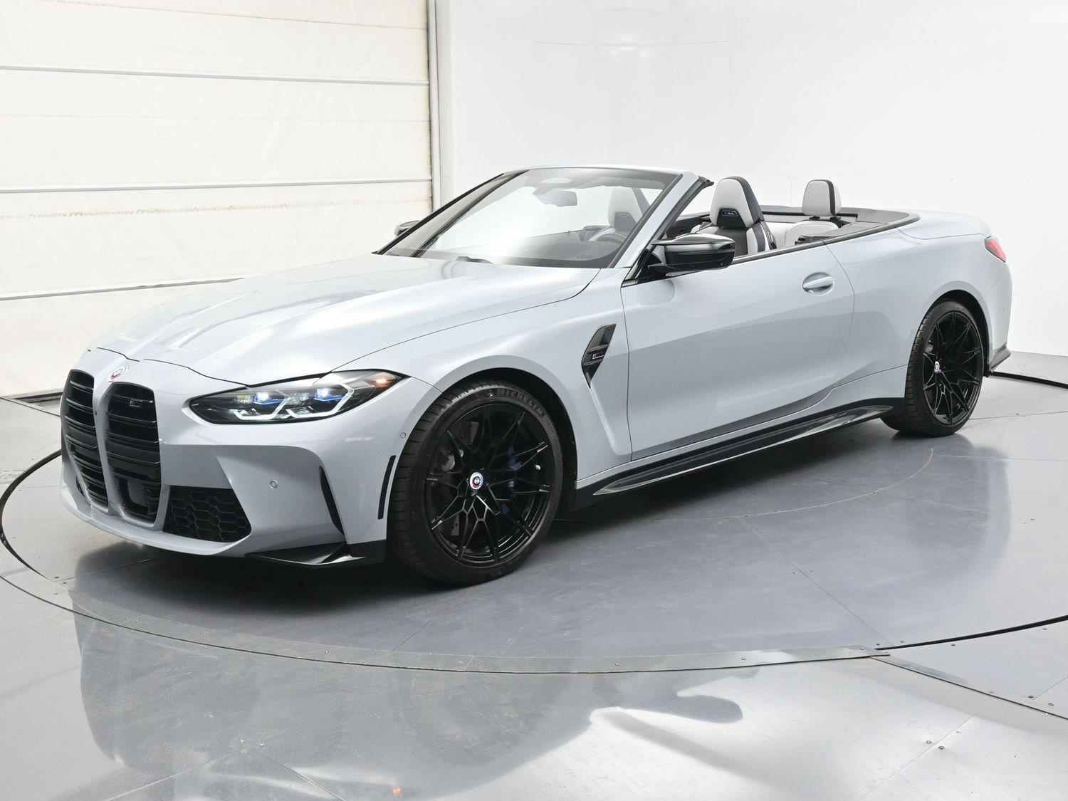 Gray (Brooklyn Grey Metallic) 2023 BMW M4 Convertible All-Wheel Drive Automatic