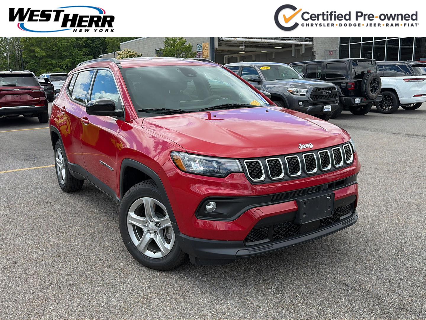 Redline Pearlcoat 2023 Jeep Compass SUV / Crossover Four-Wheel Drive 8-Speed Automatic