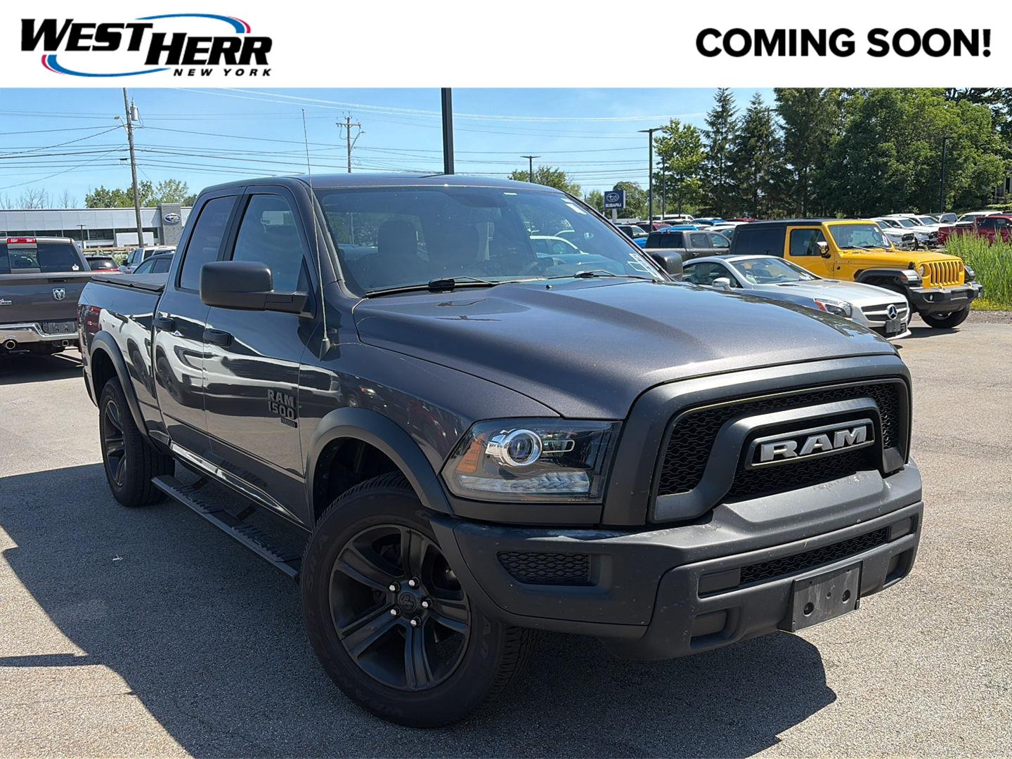 Gray (Granite Crystal Metallic Clearcoat) 2021 RAM 1500 Pickup Truck Four-Wheel Drive 8-Speed Automatic