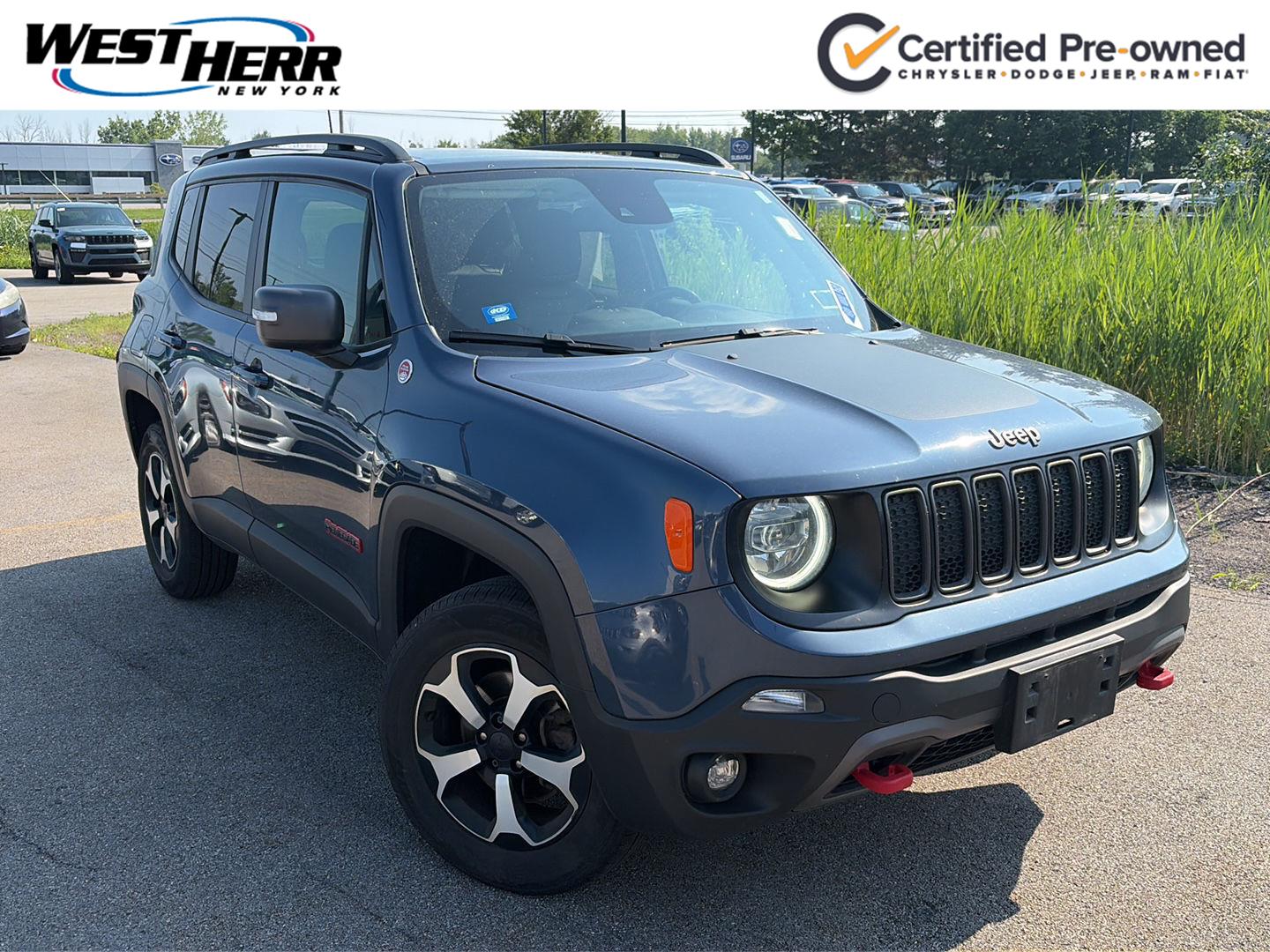 Slate Blue Pearlcoat 2021 Jeep Renegade SUV / Crossover Four-Wheel Drive 9-Speed Automatic