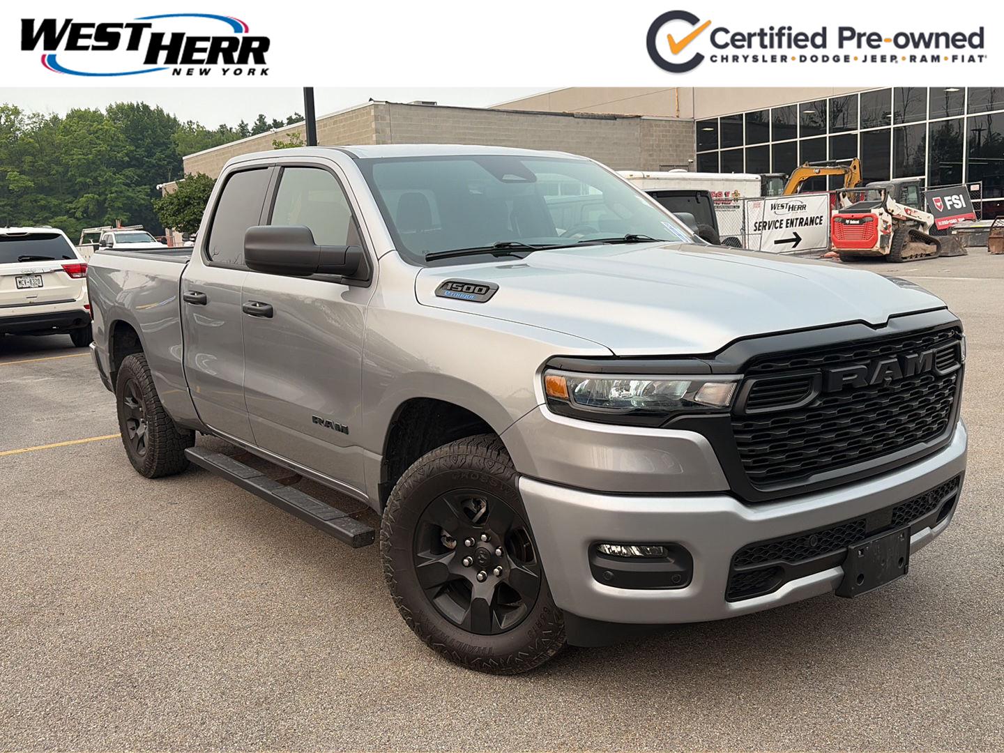 Billet Silver Metallic Clearcoat 2025 RAM 1500 Pickup Truck Four-Wheel Drive 8-Speed Automatic