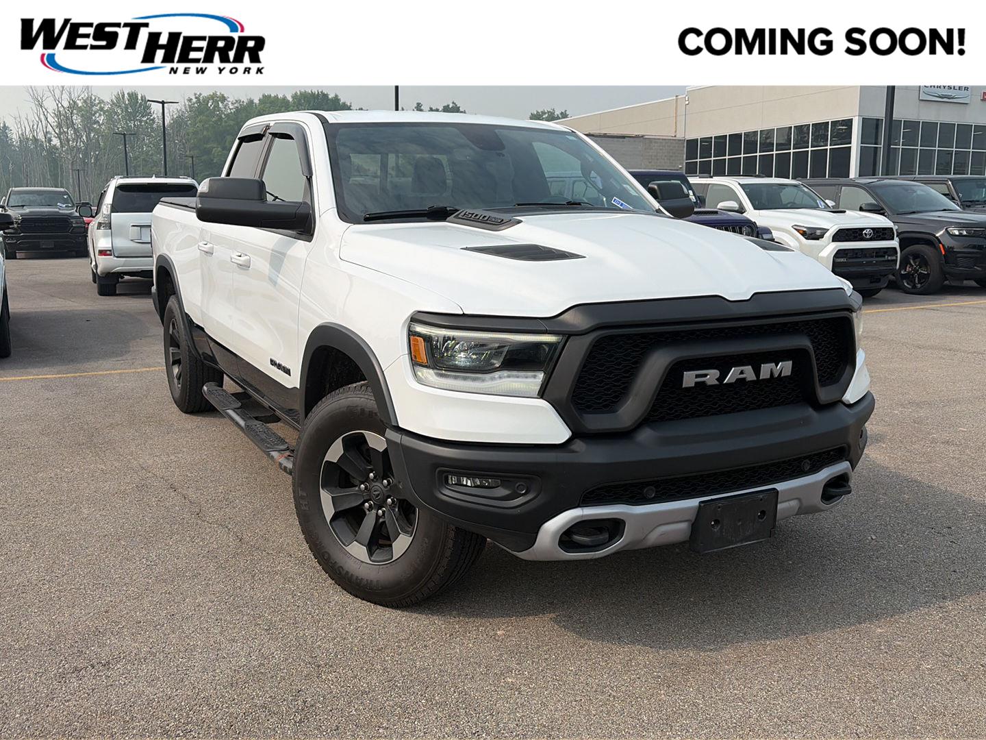 Bright White Clearcoat 2020 RAM 1500 Pickup Truck Four-Wheel Drive 8-Speed Automatic