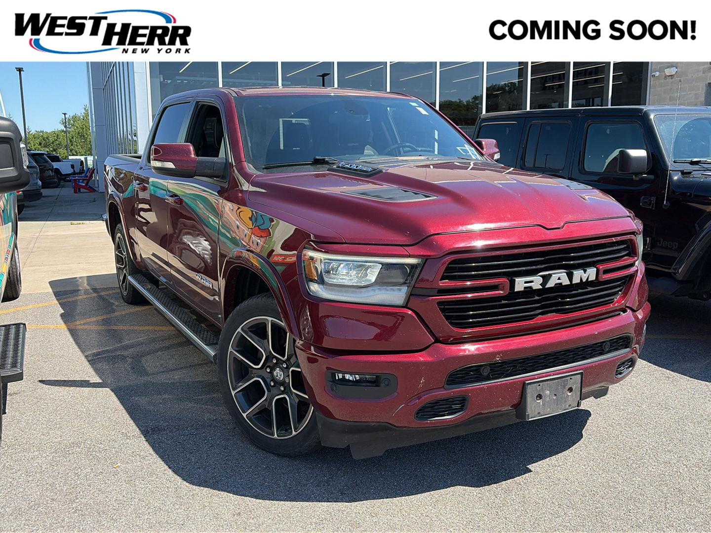 Delmonico Red Pearlcoat 2019 RAM 1500 Pickup Truck Four-Wheel Drive 8-Speed Automatic