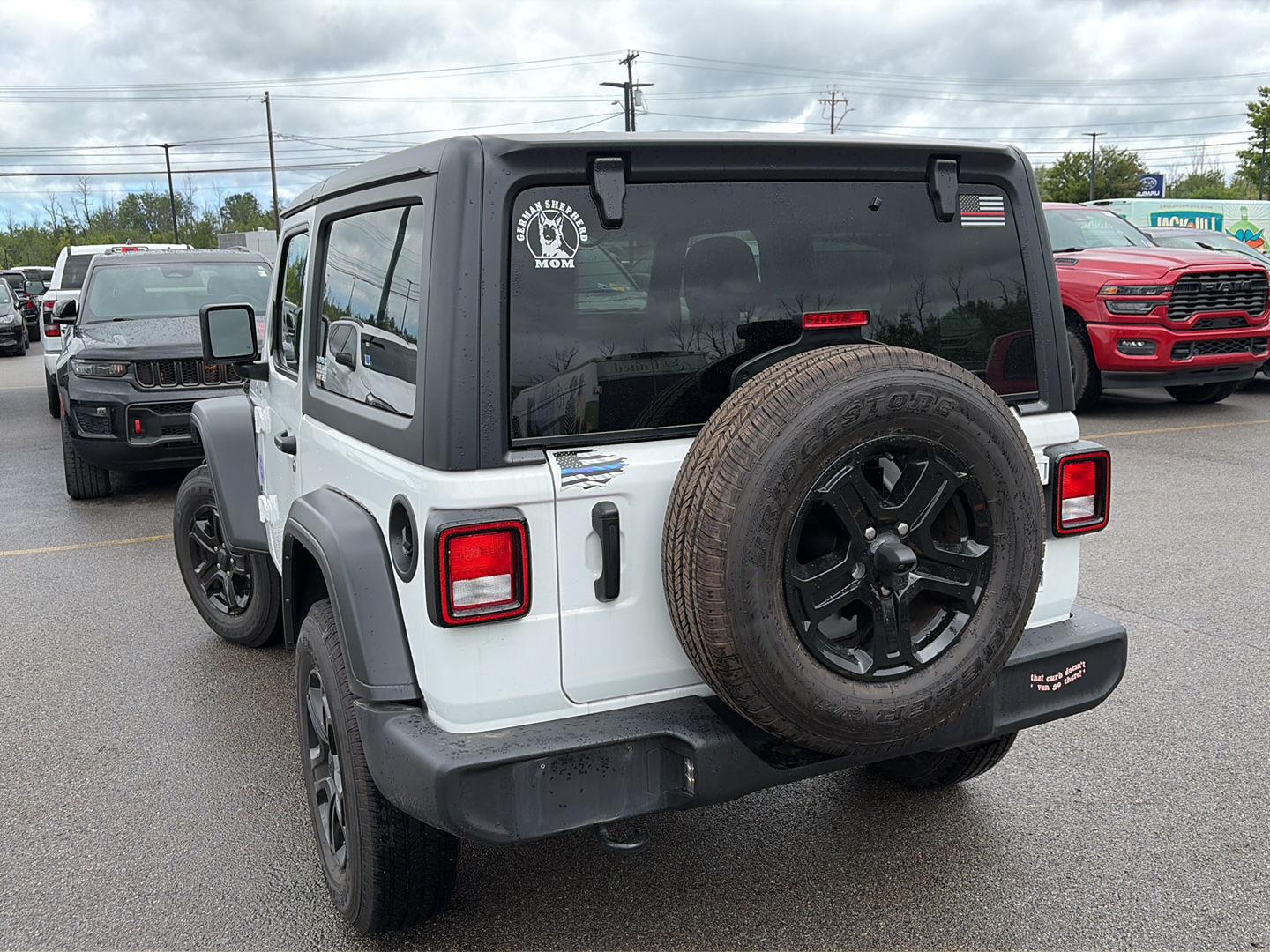 Certified Used 2021 Bright White Clearcoat Jeep Sport S image 3