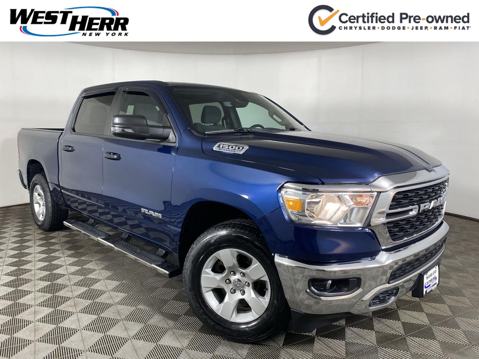Patriot Blue Pearlcoat 2023 RAM 1500 Pickup Truck Four-Wheel Drive 8-Speed Automatic