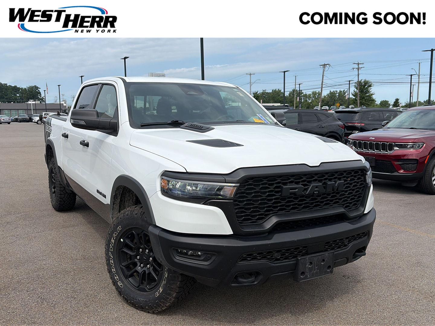 Bright White 2026 RAM 1500 Pickup Truck Four-Wheel Drive 8-Speed Automatic