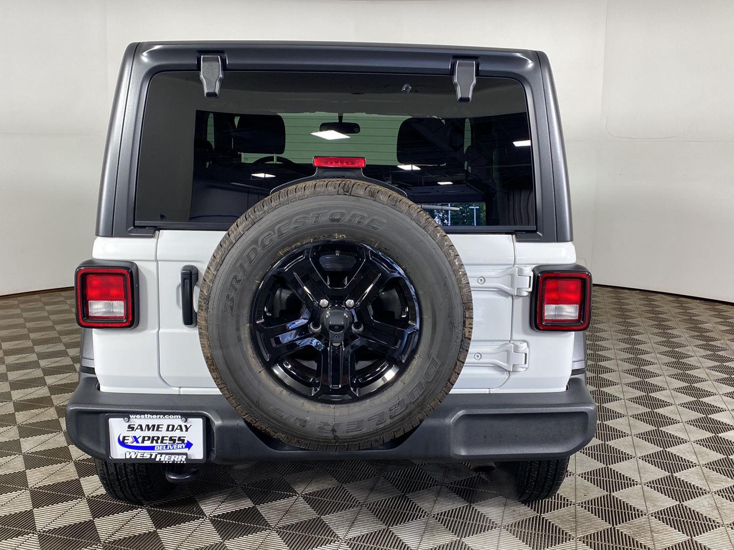 Certified Used 2021 Bright White Clearcoat Jeep Sport S image 25