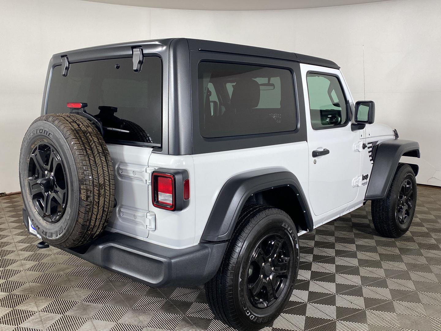 Certified Used 2021 Bright White Clearcoat Jeep Sport S image 3