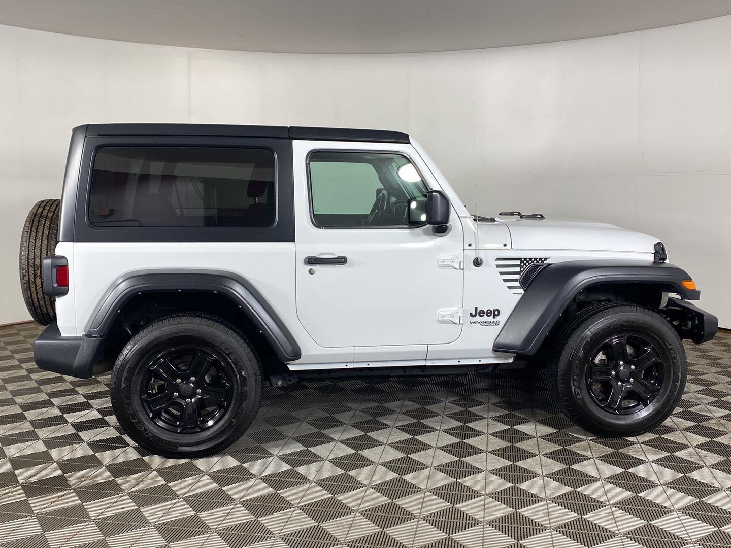 Certified Used 2021 Bright White Clearcoat Jeep Sport S image 6