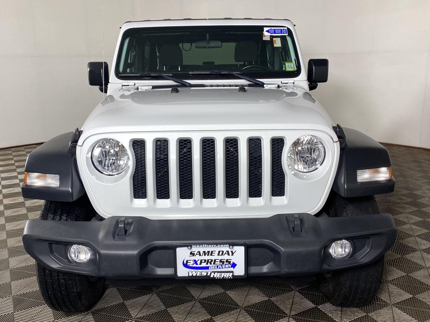 Certified Used 2021 Bright White Clearcoat Jeep Sport S image 7