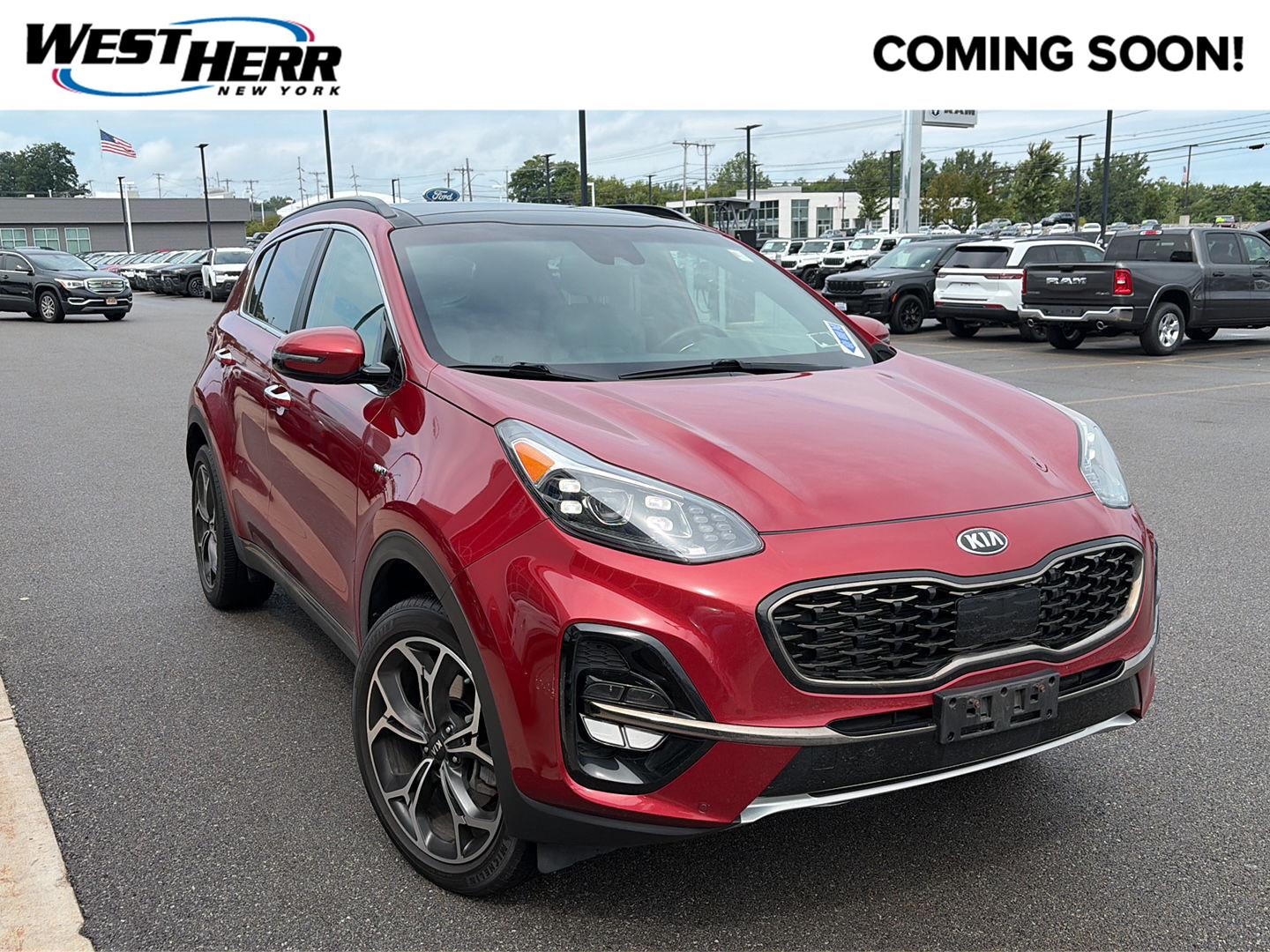 Hyper Red 2021 Kia Sportage SUV / Crossover All-Wheel Drive Automatic