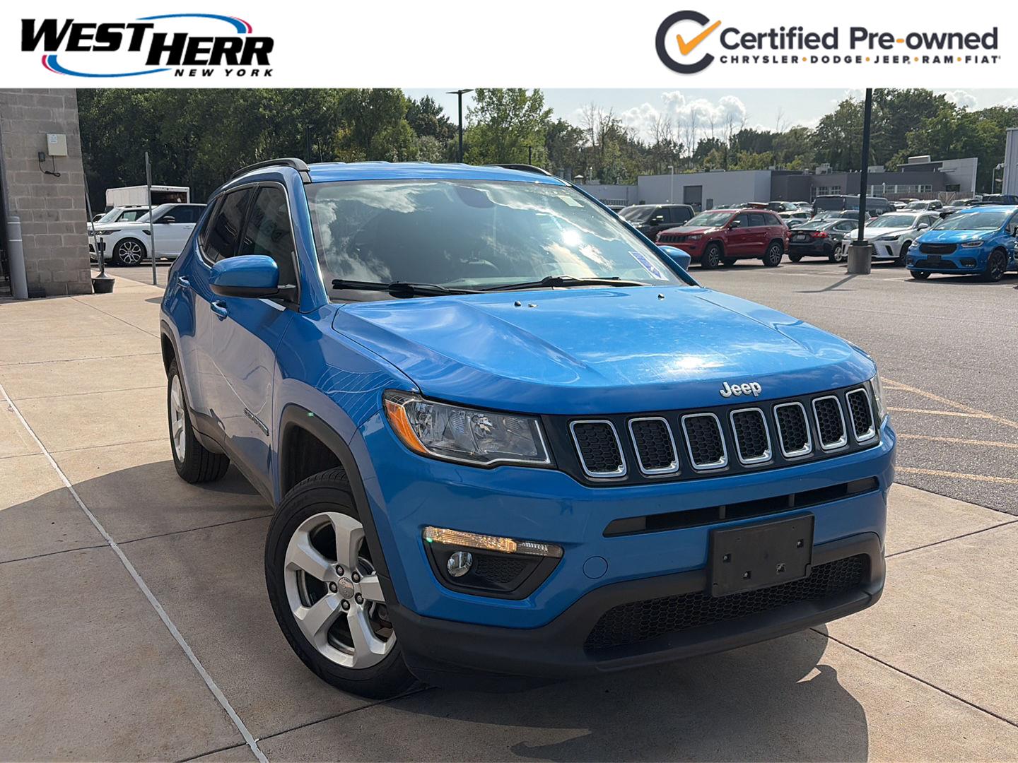 Laser Blue Pearlcoat 2020 Jeep Compass SUV / Crossover Four-Wheel Drive 9-Speed Automatic