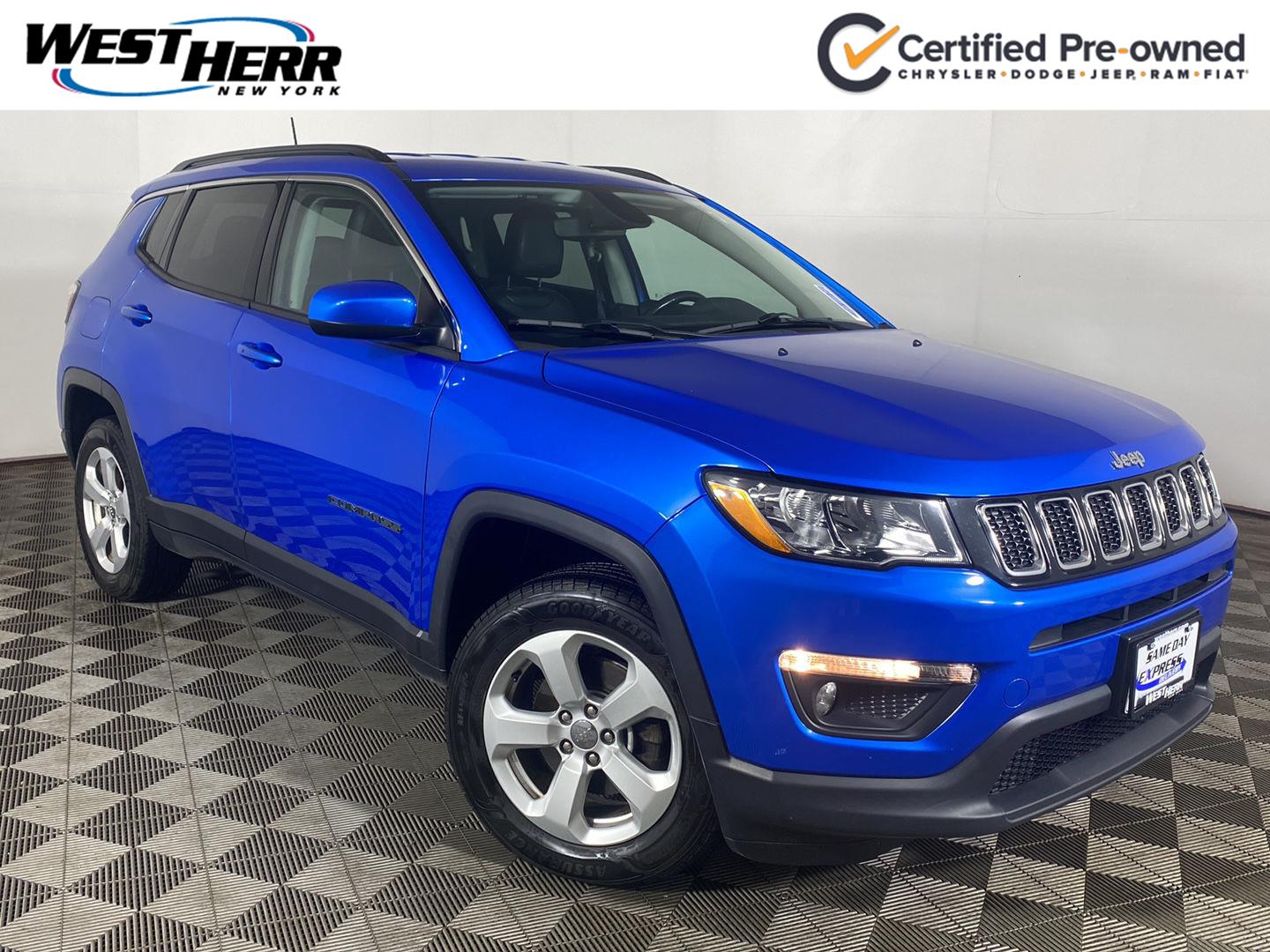 Laser Blue Pearlcoat 2020 Jeep Compass SUV / Crossover Four-Wheel Drive 9-Speed Automatic