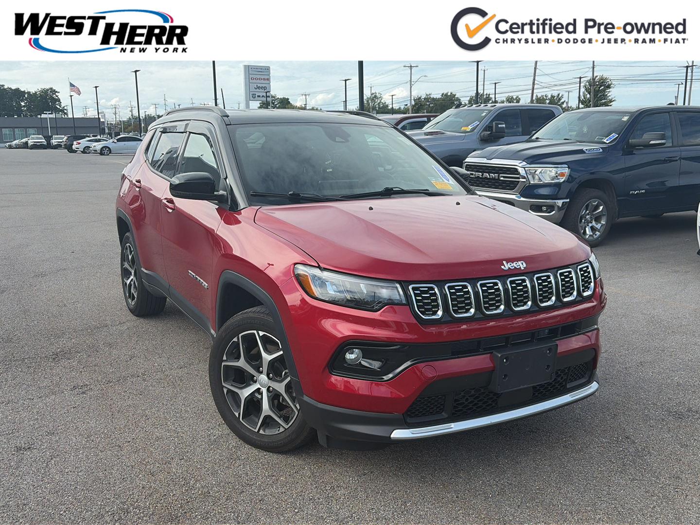 Red Hot Pearlcoat 2024 Jeep Compass SUV / Crossover Four-Wheel Drive 8-Speed Automatic