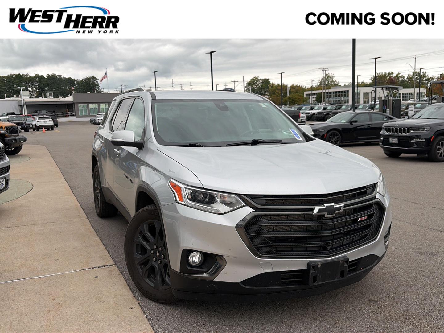 Silver Ice Metallic 2021 Chevrolet Traverse SUV / Crossover Four-Wheel Drive 9-Speed Automatic