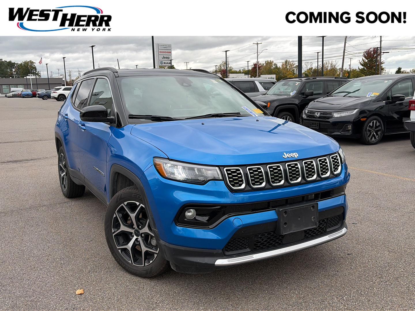 Hydro Blue Pearlcoat 2025 Jeep Compass SUV / Crossover Four-Wheel Drive 8-Speed Automatic