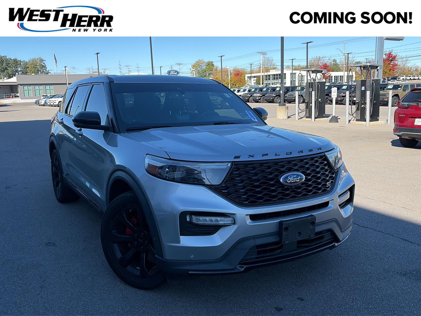 Iconic Silver 2021 Ford Explorer SUV / Crossover All-Wheel Drive Automatic
