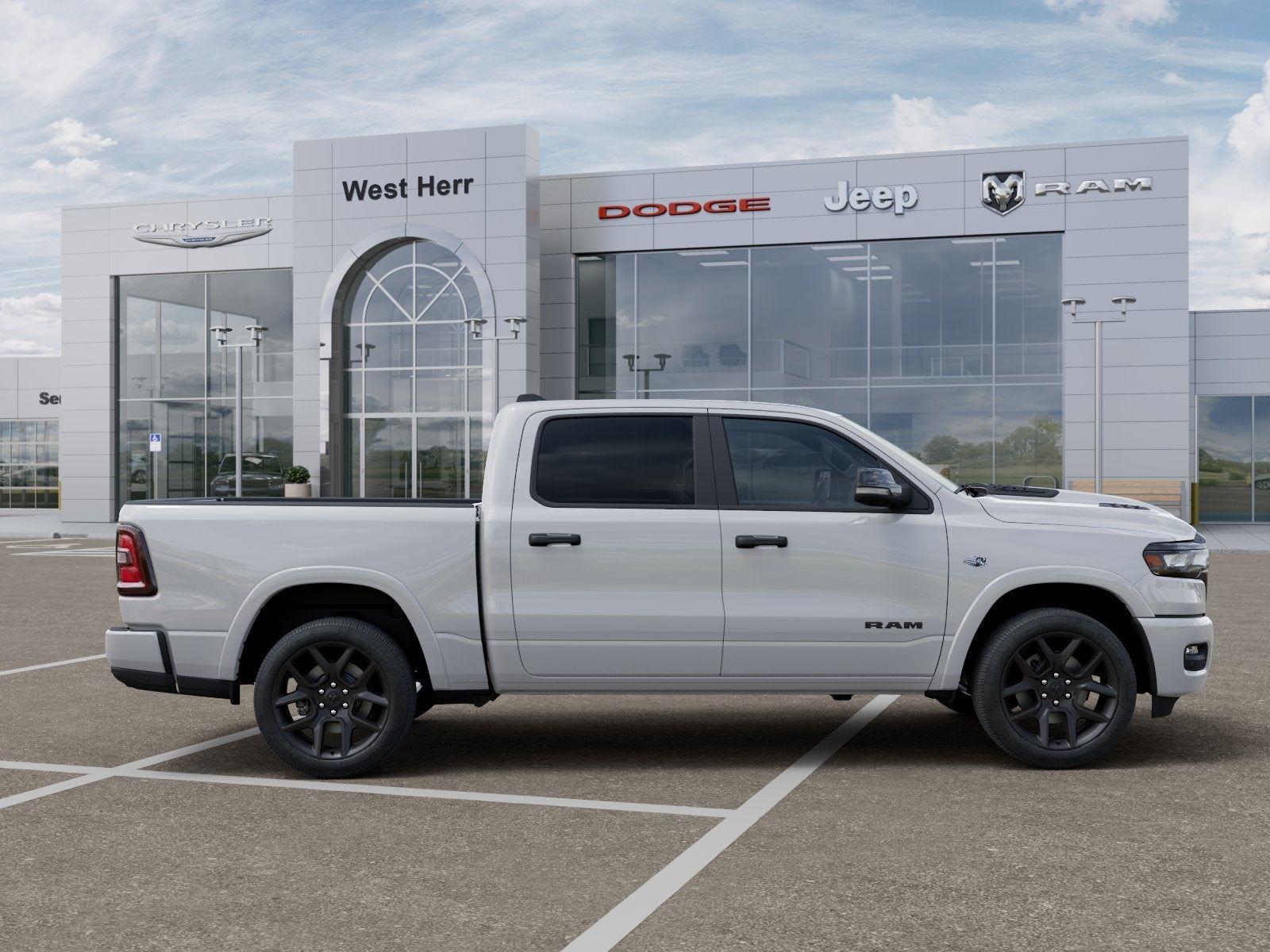 New 2026 Bright White Clear-Coat Exterior Paint RAM RAM 1500 LARAMIE CREW CAB 4X4 image 99