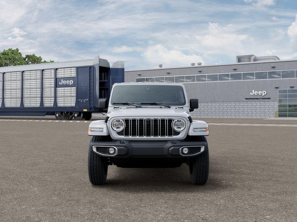 New 2026 Bright White Clear-Coat Exterior Paint Jeep WRANGLER 4-DOOR SAHARA image 6