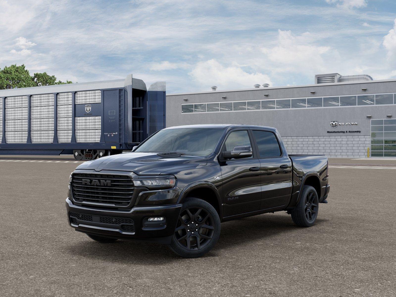 New 2026 Diamond Black Crystal Pearl-Coat Exterior Paint RAM RAM 1500 LARAMIE CREW CAB 4X4 image 79