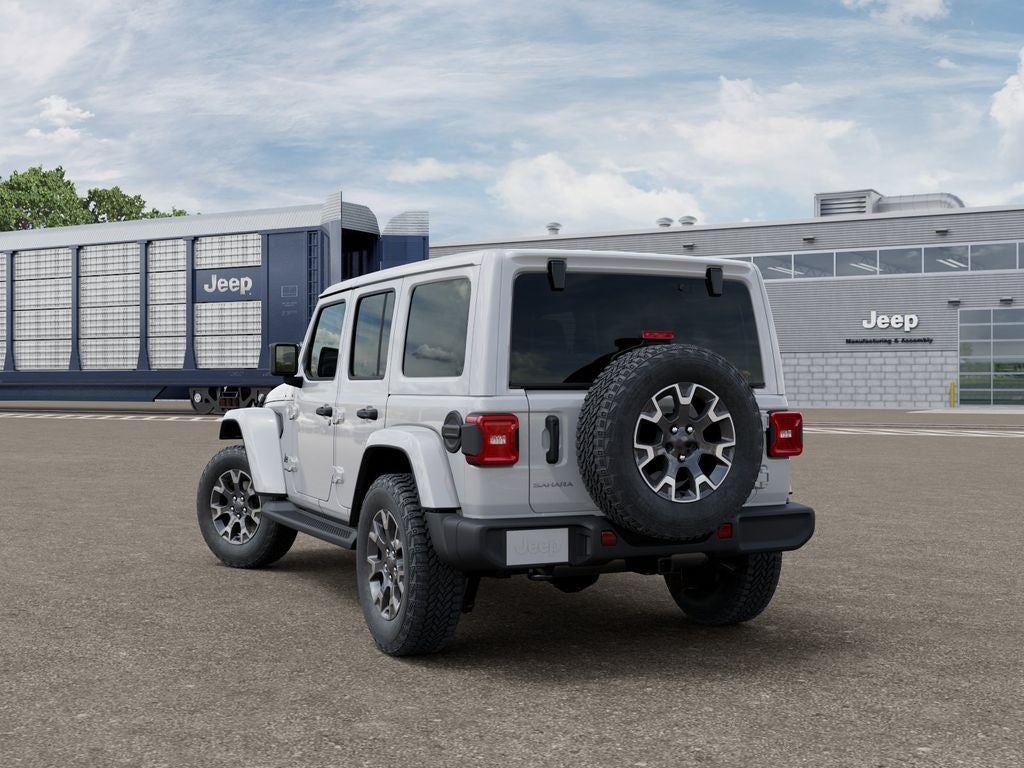 New 2026 Bright White Clear-Coat Exterior Paint Jeep WRANGLER 4-DOOR SAHARA image 3