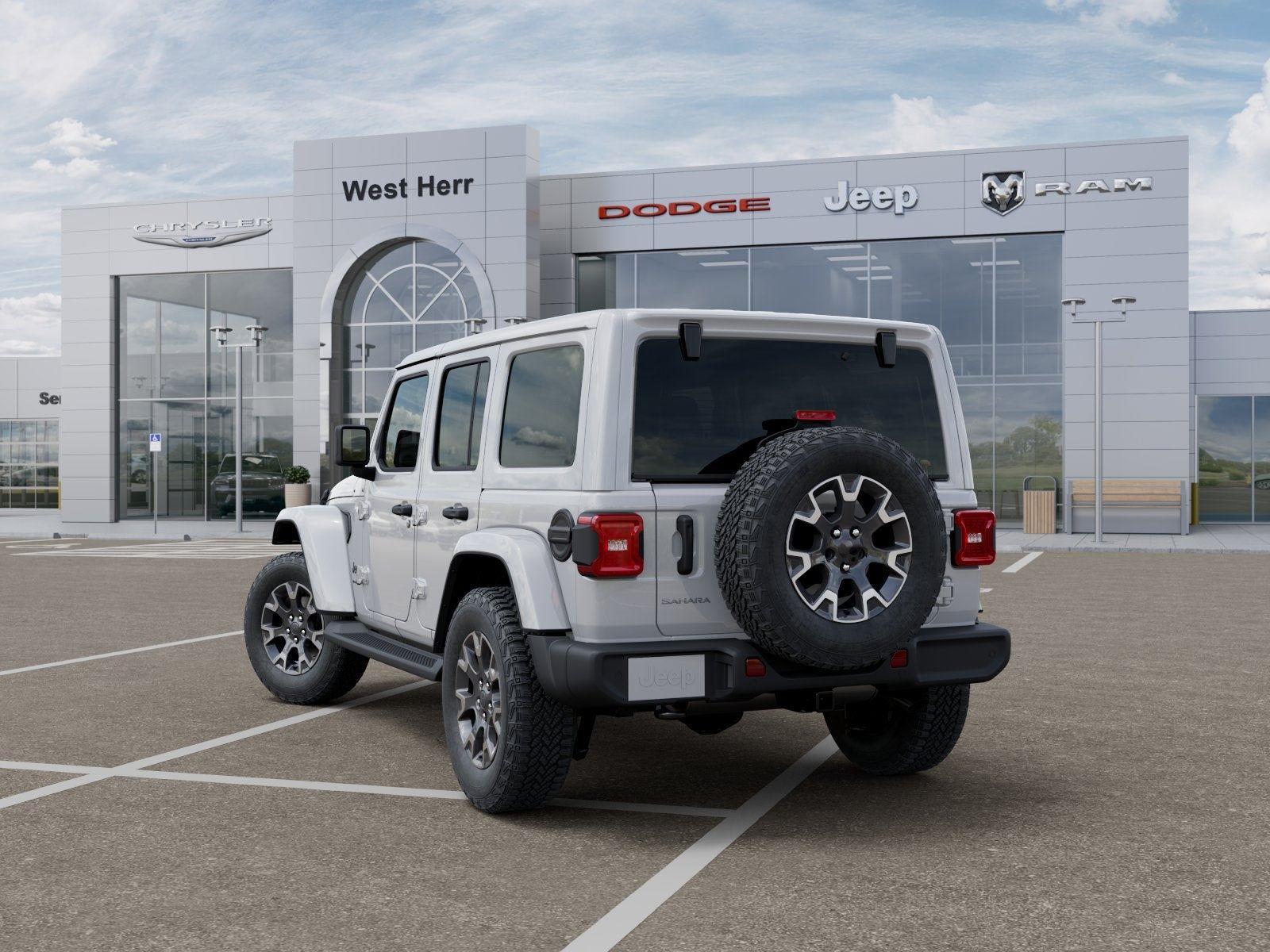 New 2026 Bright White Clear-Coat Exterior Paint Jeep WRANGLER 4-DOOR SAHARA image 81