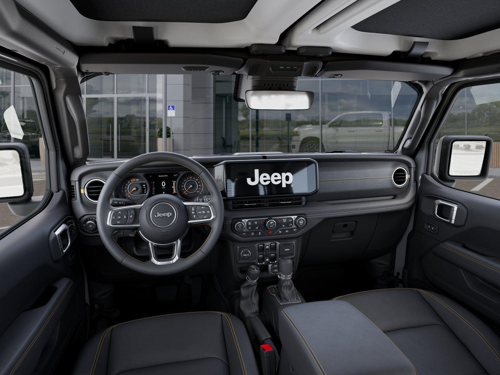 New 2026 Bright White Clear-Coat Exterior Paint Jeep WRANGLER 4-DOOR SAHARA image 92